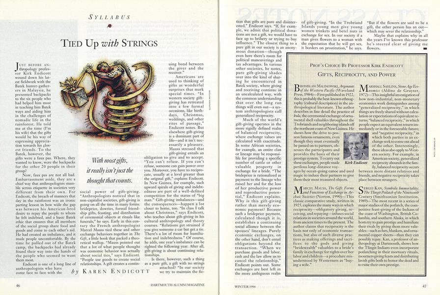 Gifts, Reciprocity, and Power