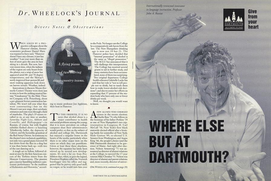 Dr. Wheelock's Journal
