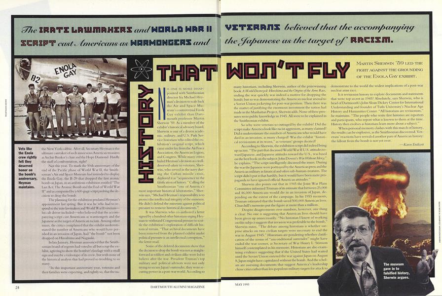 HISTORY THAT WON'T FLY