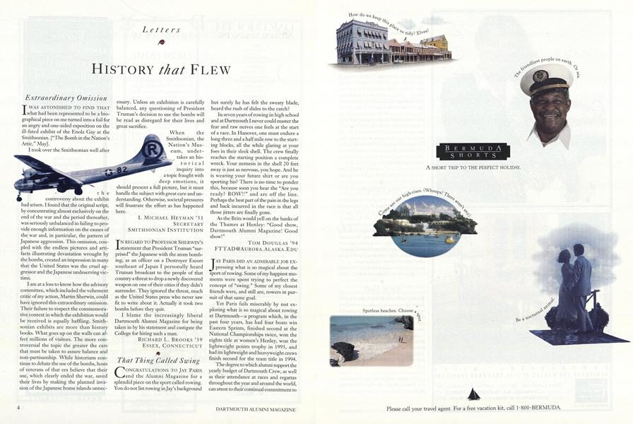 HISTORY that FLEW