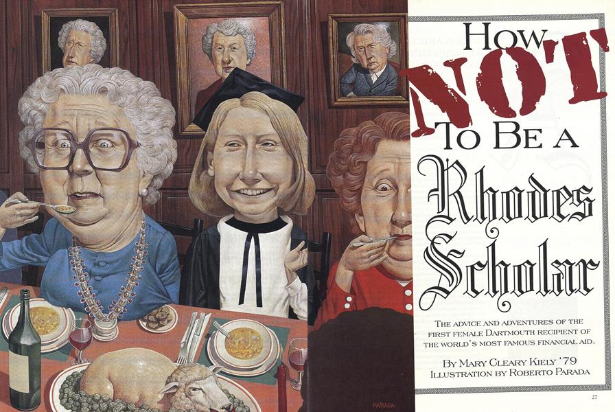 How not to Be a Rhodes Scholar