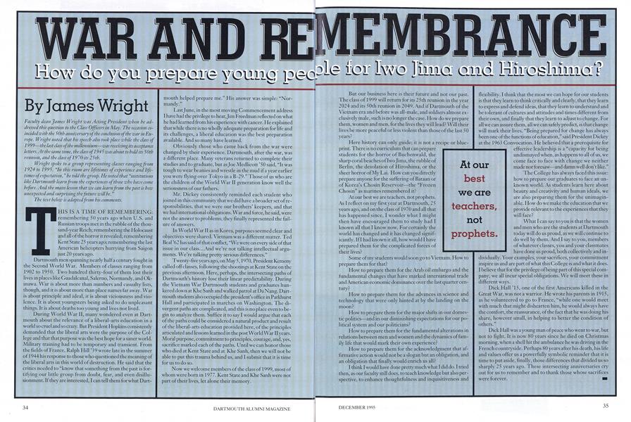 WAR AND REMEMBRANCE