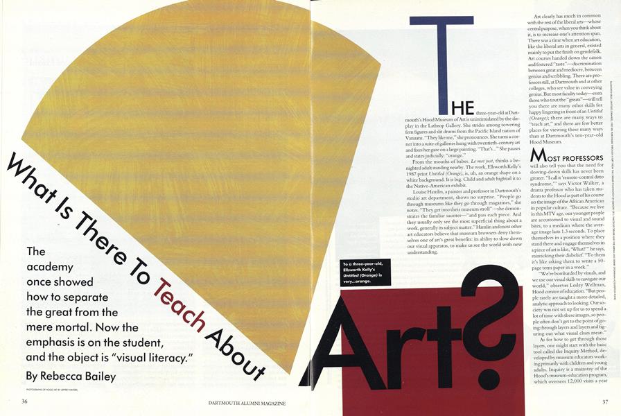 Wha is There to Teach About Art?