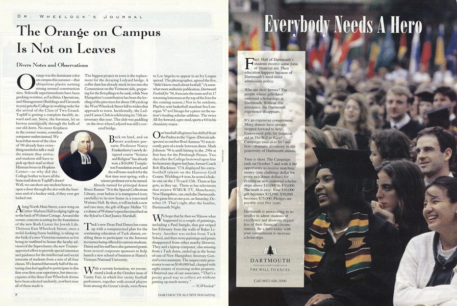 The Orange on Campus Is Not on Leaves