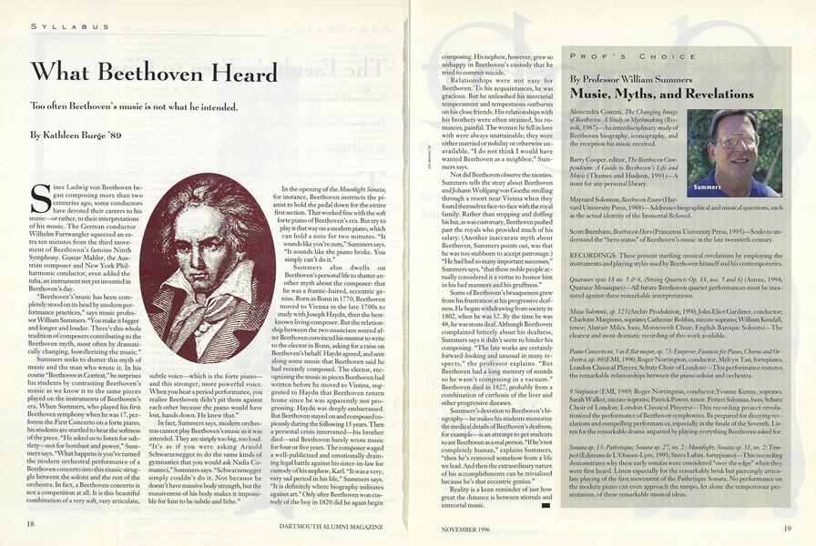 What Beethoven Heard