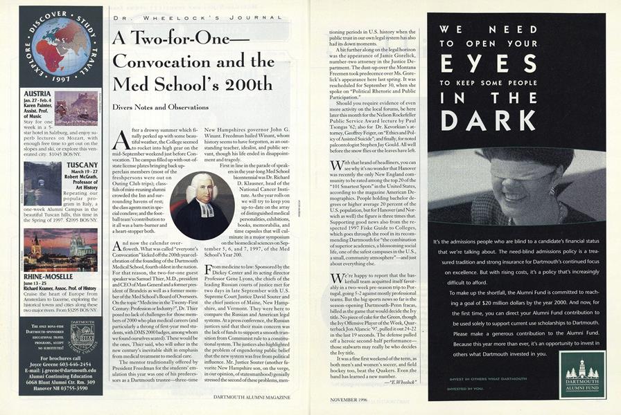 A Two-for-One- Convocation and the Med School's 200th