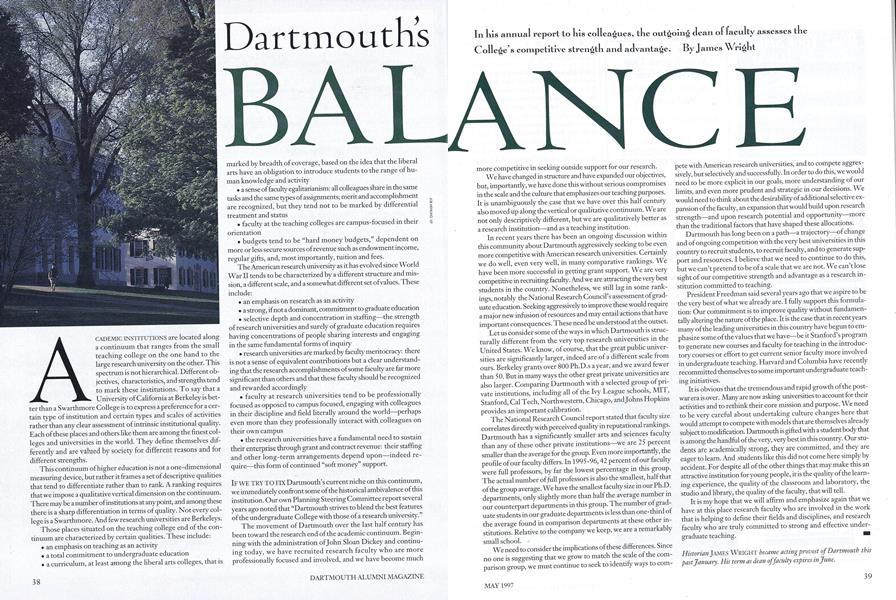 Dartmouth's Balance