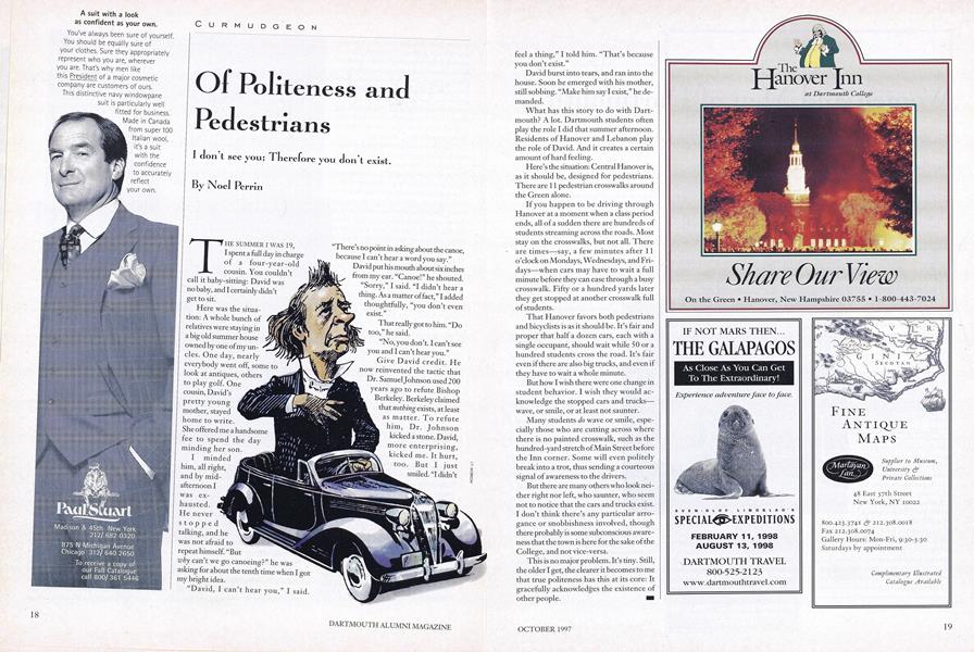 Of Politeness and Pedestrians