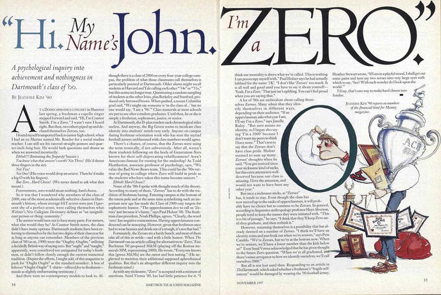 "Hi. My Name's John. I'm a Zero."
