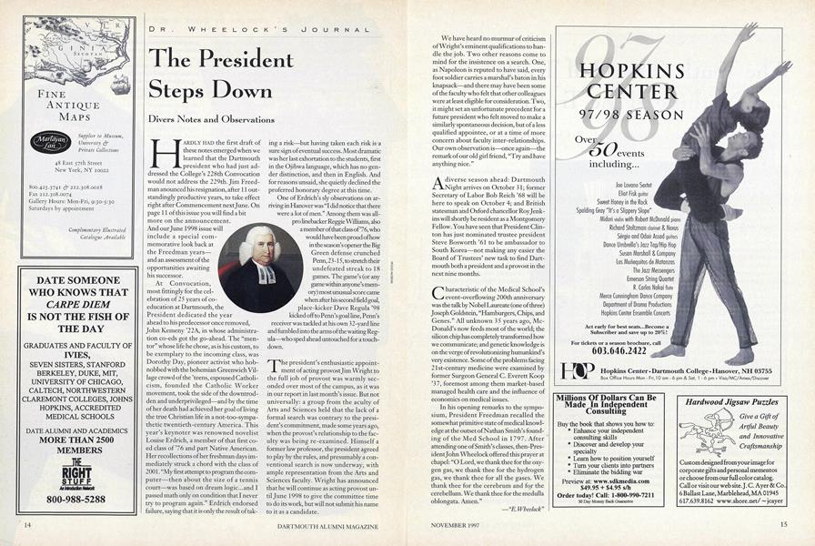 The President Steps Down