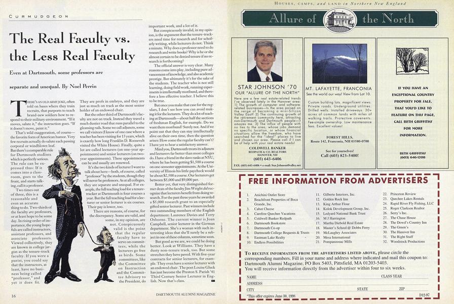 The Real Faculty vs. the Less Real Faculty