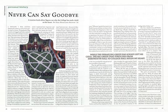 Never Can Say Goodbye - September | October | Dartmouth Alumni Magazine