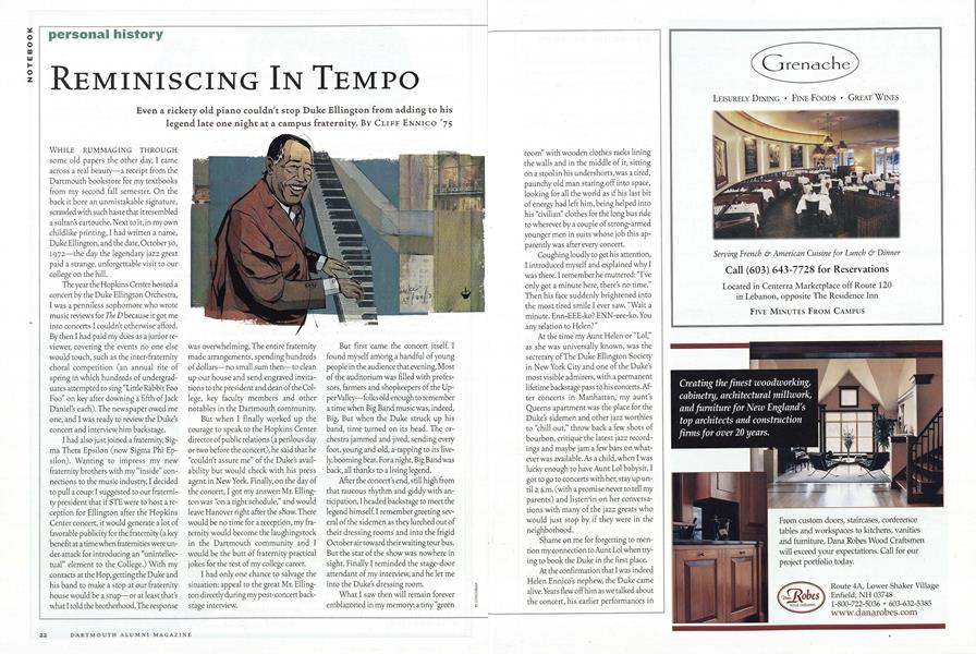 Reminiscing In Tempo