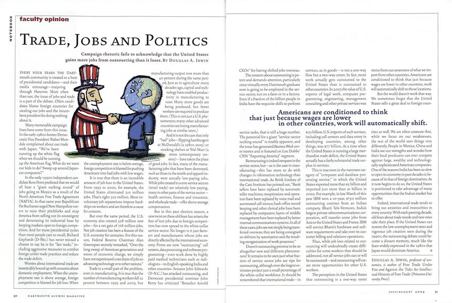Trade, Jobs and Politics