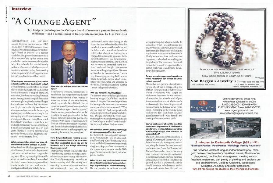 “A Change Agent”