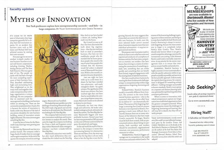 Myths of Innovation