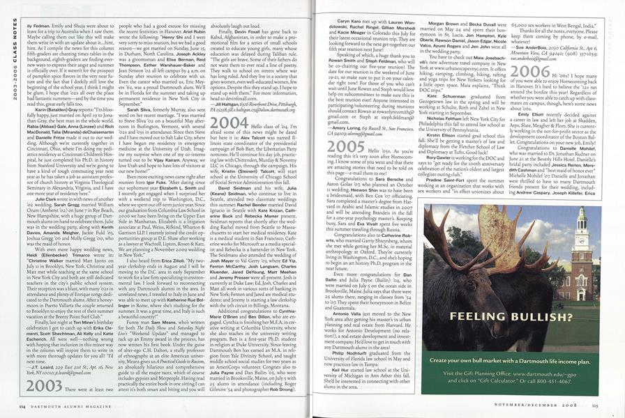 Tufts Magazine Archive / Spring 2008