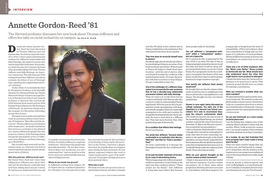 Annette Gordon-Reed ’81