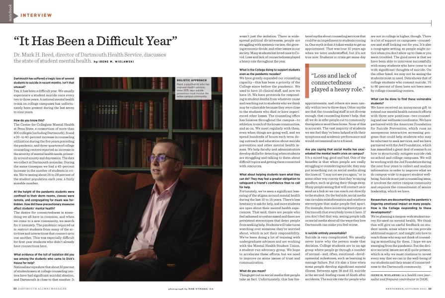 “It Has Been a Difficult Year”