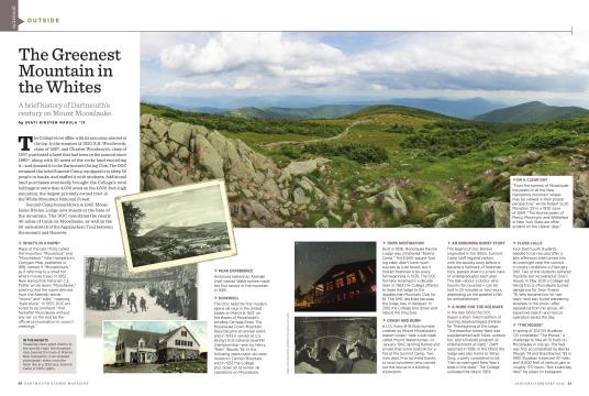 The Greenest Mountain in the Whites - JANUARY | FEBRUARY | Dartmouth Alumni Magazine