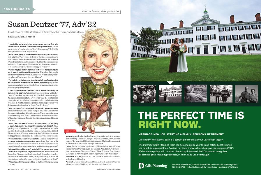 Susan Dentzer ’77, Adv’22