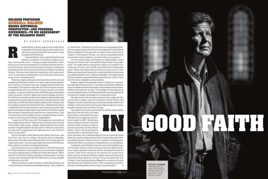 Good Faith, Dartmouth Alumni Magazine, MAY