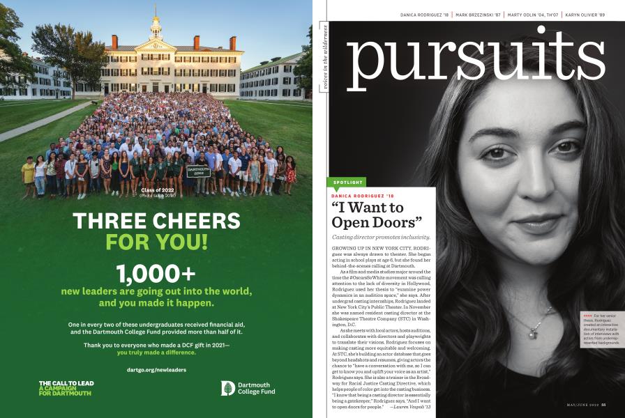 DANICA RODRIGUEZ ’18 “I Want to Open Doors”