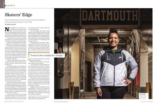 Skaters’ Edge - JULY | AUGUST | Dartmouth Alumni Magazine