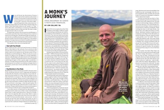 A Monk’s Journey - JANUARY | FEBRUARY | Dartmouth Alumni Magazine
