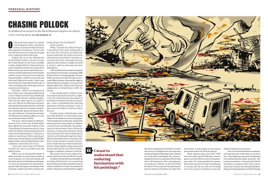 Chasing Pollock - JANUARY | FEBRUARY | Dartmouth Alumni Magazine