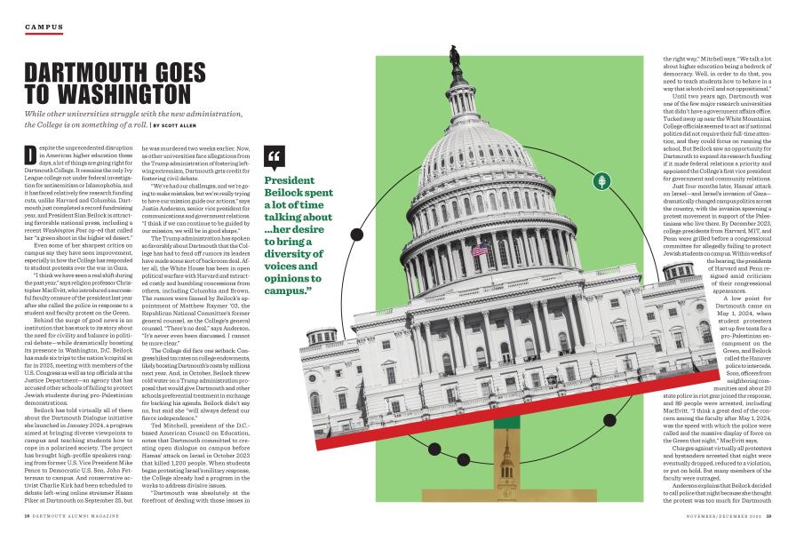 Dartmouth Goes to Washington